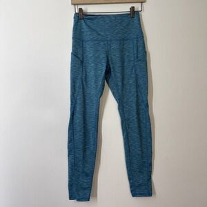 High Waisted Yoga Leggings Womens S Pockets Tummy Control Athletic Running Gym